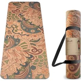Cork & Jute Yoga Mat (Biodegradable, Non-Slip)